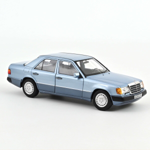 MERCEDES 230 E 1990 LIGHT BLUE METALLIC 1:18 Norev Auto Stradali Modellino