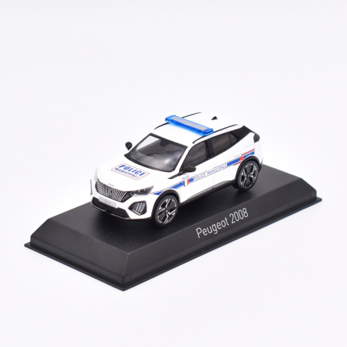 PEUGEOT 2008 GT 2024 POLICE MUNICIPALE 1:43 Norev Forze dell'Ordine Modellino