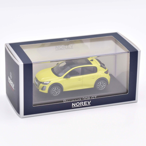 PEUGEOT 208 GT 2024 AGUEDA YELLOW 1:43 Norev Auto Stradali Modellino
