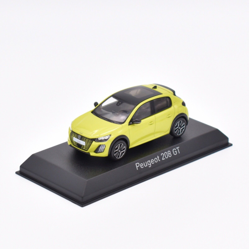 PEUGEOT 208 GT 2024 AGUEDA YELLOW 1:43 Norev Auto Stradali Modellino