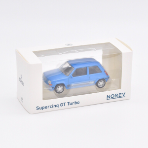 RENAULT SUPERCINQUE GT TURBO PH II 1988 BLUE METALLIC JET-CAR 1:43 Norev Auto Stradali Modellino