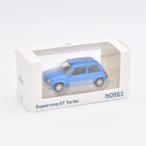 RENAULT SUPERCINQUE GT TURBO PH II 1988 BLUE METALLIC JET-CAR 1:43 Norev Auto Stradali Modellino