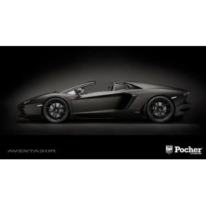 LAMBORGHINI AVENTADOR LP700-4 ROADSTER 2013 BLACK KIT 1:8 Pocher Auto Stradali Modellino