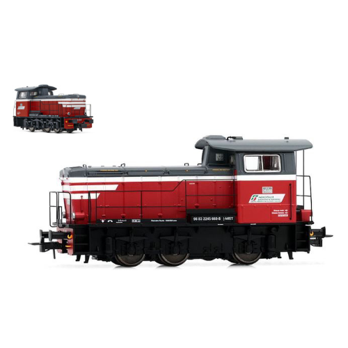 MERCITALIA S LOCOMOTIVA DIESEL DA MANOVRA LIVREA ROSSO/BIANCO EP.VI 2007 - Present 1:87 Rivarossi Treni Modellino