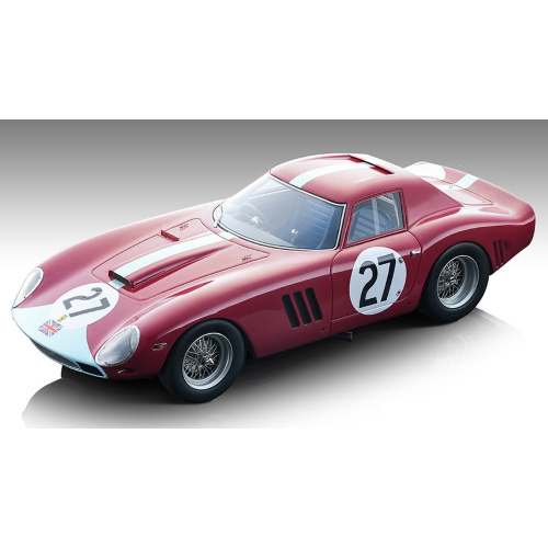 FERRARI 250 GTO N.27 TOURIST TROPHY 1964 INEES IRELAND 1:18 Tecnomodel Auto Competizione Modellino