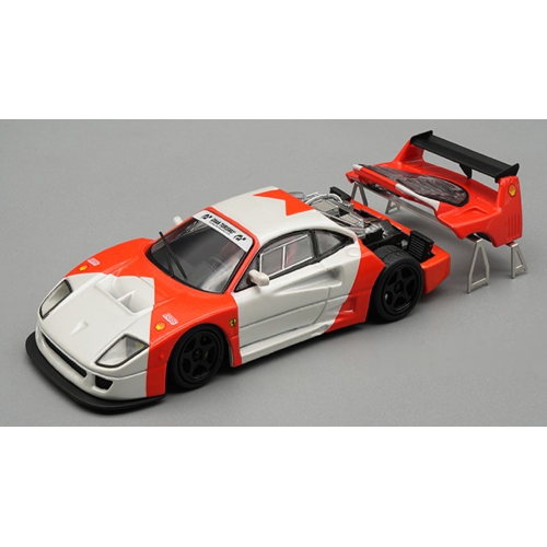 FERRARI F40 LE MANS 1996 PRESS VERSION MARLBORO/SILVER WHEELS WITH ENGINE DETAIL 1:64 Tecnomodel Auto Competizione Modellino