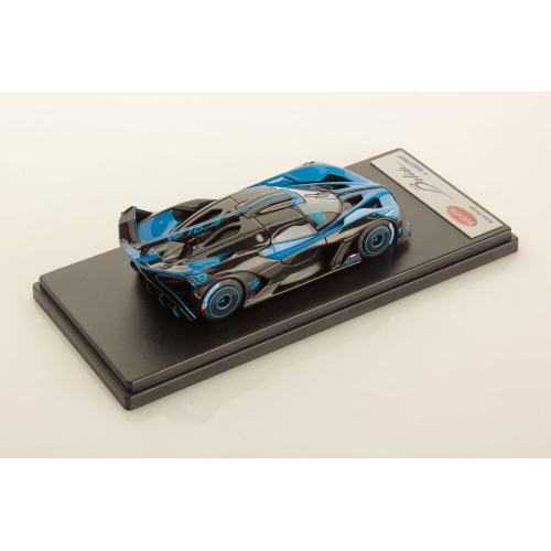 BUGATTI BOLIDE BLUE W16.4 8.0 FOUR-TURBO 1850hp 500km/h 2020 1:43 Looksmart Auto Stradali Modellino