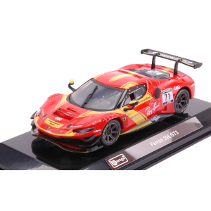 FERRARI 296 GT3 N.71 SIGNATURE TWIN TURBO V6 RACING 2023 1:43 Burago Auto Competizione Modellino