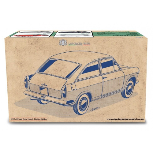 AUTOBIANCHI PRIMULA COUPE 1965 BLUE 1:18 Laudo Racing Auto Stradali Modellino