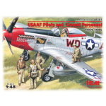 USAAF PILOTS AND GROUND PERSONNEL 1941-45 KIT ICM Kit Figure Militari Modellino
