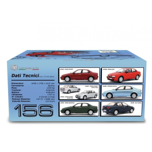 ALFA 156 1.8 T.S. 1997 METALLIC BLUE DECALS 1.6+2.0 T.S.+1.9 JTD+2.5 V6 24V 1:18 Laudo Racing Auto Stradali Modellino