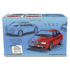 ALFA 156 1.8 T.S. 1997 SILVER WITH DECALS 1.6/2.0 T.S./1.9 JTD/2.5 V6 24V 1:18 Laudo Racing Auto Stradali Modellino