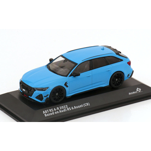 AUDI A6 RS6-R ABT SW STATION WAGON 2021 BLUE 1:43 Solido Auto Stradali Modellino