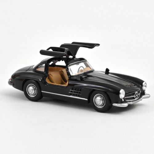 MERCEDES 300 SL 1954 BLACK JET-CAR 1:43 Norev Auto Stradali Modellino
