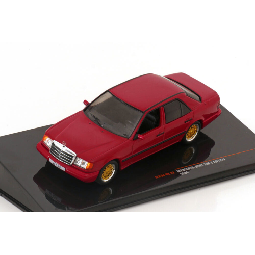 MERCEDES 300 E (W124) 1984 DARK RED 1:43 Ixo Model Auto Stradali Modellino