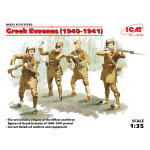 GREEK EVZONES 1940-1941 4 FIGURES KIT 1:35 ICM Kit Figure Militari Modellino