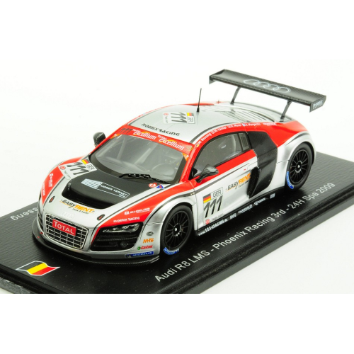 AUDI R8 LMS N.111 3rd 24H SPA 2009 MOSER-FASSLER-MARGARITIS-BASSENG 1:43 Spark Model Auto Competizione Modellino