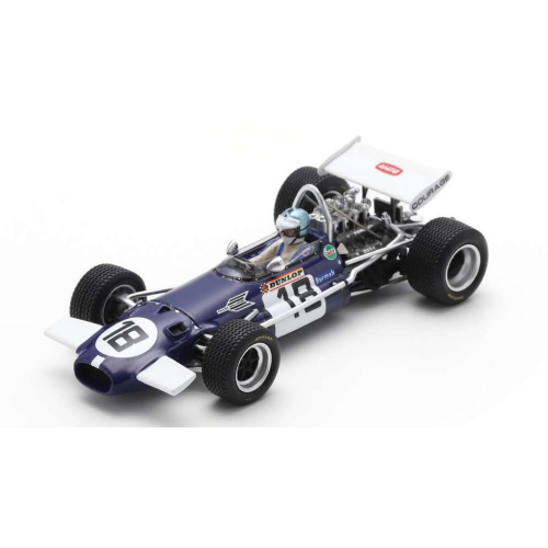 BRABHAM BT26A N.18 2nd US GP 1969 PIERS COURAGE 1:43 Spark Model Formula 1 Modellino