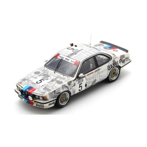 BMW 635 CSI N.8 WINNER 24H SPA 1985 R.RAVAGLIA-G.BERGER-M.SURER 1:43 Spark Model Auto Competizione Modellino