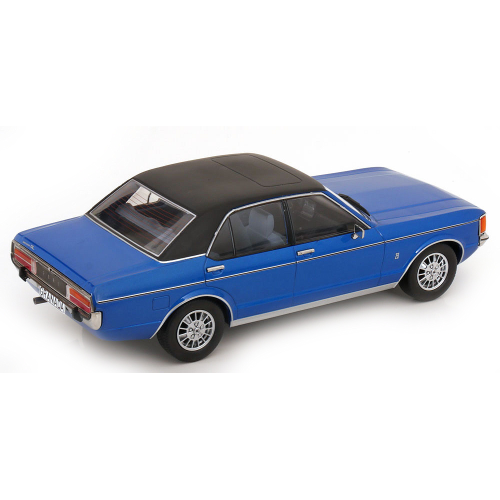 FORD GRANDA MK I 1975 METALLIC BLUE/ MATT BLACK 1:18 ModelCarGroup Auto Stradali Modellino