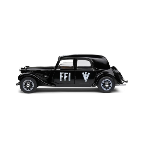 CITROEN TRACTION 7 FFI 1944 BLACK 1:18 Solido Forze dell'Ordine Modellino