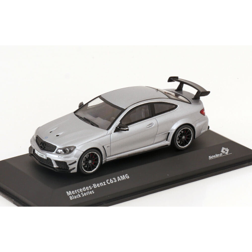 MERCEDES C-CLASS C63 AMG BLACK SERIES 2012 METALLIC GREY 1:43 Solido Auto Stradali Modellino