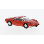 FERRARI DINO 246 GT 1969 LIGHT RED 1:87 Premium Classixxs Auto Stradali Modellino