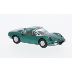 FERRARI DINO 246 GT 1969 METALLIC GREEN 1:87 Premium Classixxs Auto Stradali Modellino