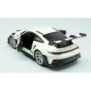 PORSCHE 911 (992) GT3 RS WHITE 1:24 Welly Auto Stradali Modellino