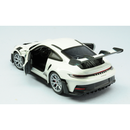 PORSCHE 911 (992) GT3 RS WHITE 1:24 Welly Auto Stradali Modellino