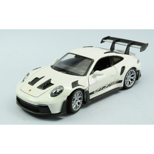PORSCHE 911 (992) GT3 RS WHITE 1:24 Welly Auto Stradali Modellino