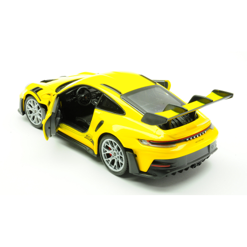 PORSCHE 911 (992) GT3 RS YELLOW 1:24 Welly Auto Stradali Modellino
