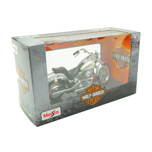 HARLEY DAVIDSON FXST SOFTAIL 1984 SILVER 1:18 Maisto Moto Modellino