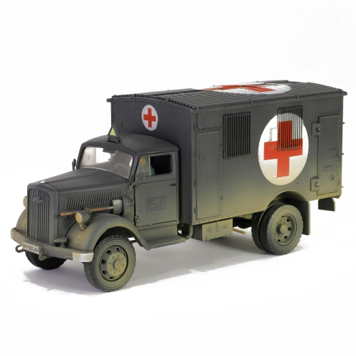 OPEL BLITZ GERMAN 4x4 AMBULANCE 1940 VERDE MILITARE 1:32 Forces of Valor Mezzi Militari Modellino