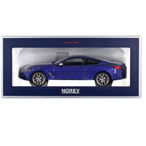 BMW M850i 2019 BLUE METALLIC 1:18 Norev Auto Stradali Modellino