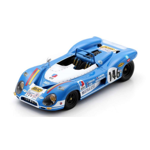 MATRA MS650 N.146 WINNER TOUR AUTO 1970 BELTOISE-DEPAILLER-TODT 1:43 Spark Model Auto Competizione Modellino