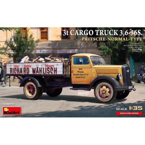 CARGO TRUCK 3t 3,6-36S. PRITSCHE-NORMAL-TYPE KIT 1:35 Miniart Kit Mezzi Militari Modellino