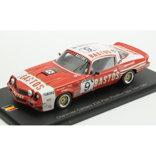 CHEVROLET CAMARO Z28 N.9 24H SPA 1981 CL.BOURGOIGNIE-R.WISELL-J.COOPER 1:43 Spark Model Auto Competizione Modellino