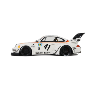 PORSCHE 911 993 RWB BODYKIT KATO-SAN N.41 1993 WHITE 1:18 GT Spirit Auto Competizione Modellino
