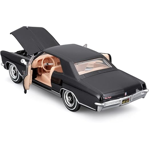 BUICK RIVIERA 1965 BLACK 1:24 Maisto Auto Stradali Modellino