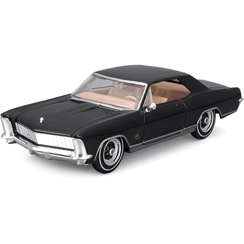 BUICK RIVIERA 1965 BLACK 1:24 Maisto Auto Stradali Modellino