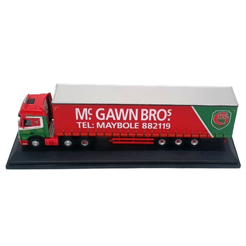 BILICO MERCEDES ACTROS GSC CURTAINSIDE Mc GAWN BRO.S 1:76 Oxford Camion Modellino