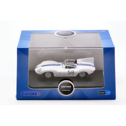 JAGUAR D TYPE N.58 WINNER LIME ROCK 1957 1:76 Oxford Auto Competizione Modellino
