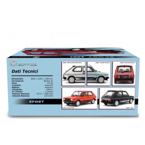 FIAT 127 SPORT 70HP METALLIC RED 1981 1:18 Laudo Racing Auto Stradali Modellino