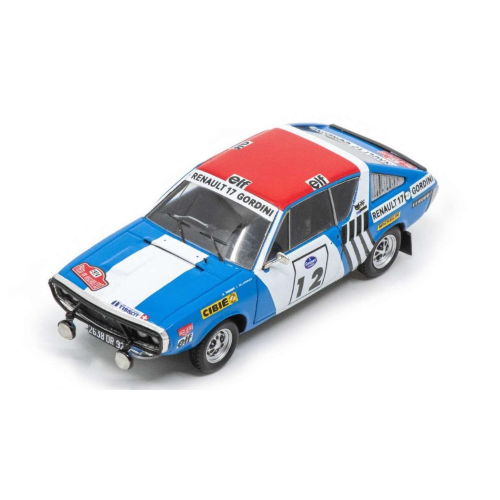 RENAULT 17 N.12 WINNER RALLY PRESS ON REGARDLESS 1974 THERIER-DELFERRIER 1:43 Spark Model Auto Rally Modellino