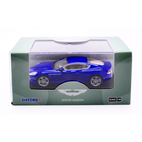 ASTON MARTIN DB9 COUPE' 2013 COBALT BLUE 1:43 Oxford Auto Stradali Modellino