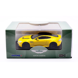 ASTON MARTIN VANTAGE S 2015 YELLOW 1:43 Oxford Auto Stradali Modellino