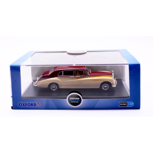 ROLLS ROYCE PHANTOM V 1968 JAMES YOUNG GOLD/DARK RED 1:43 Oxford Auto d'Epoca Modellino