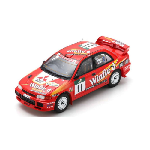 MITSUBISHI LANCER EVO III N.11 6th RALLY AUSTRALIA 1997 ORDYNSKI-STACEY 1:43 Spark Model Auto Rally Modellino