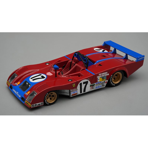 FERRARI 312 PB N.17 LE MANS 1973 SCHENKEN-REUTEMANN 1:43 Tecnomodel Auto Competizione Modellino